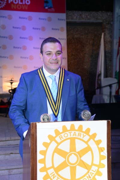 Rami Salman President of the Rotary Club of Aley